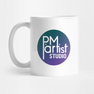 PM artist Studio Logo (Teal Blue Purple) Mug